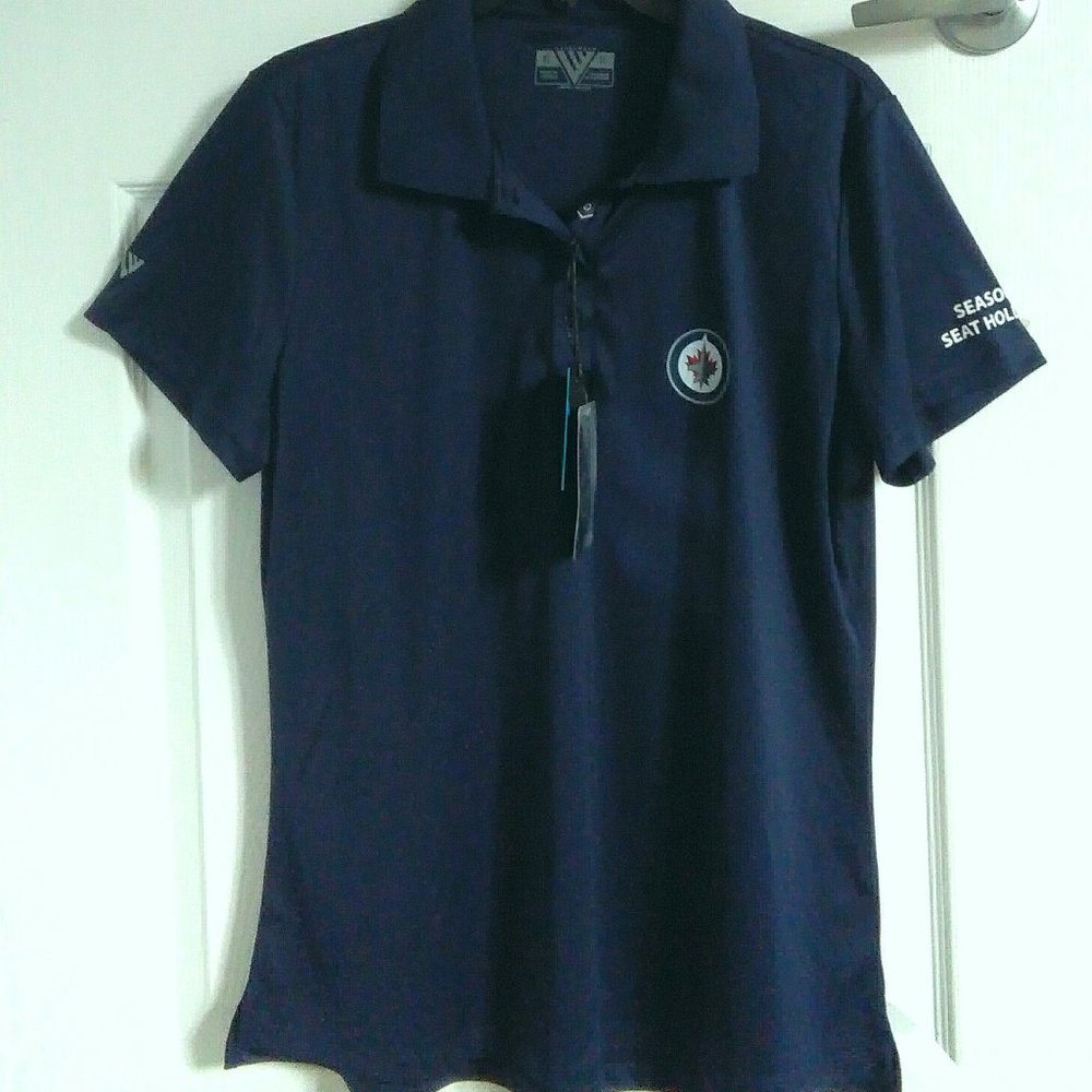 NWT Winnipeg Jets Split Hem Polo